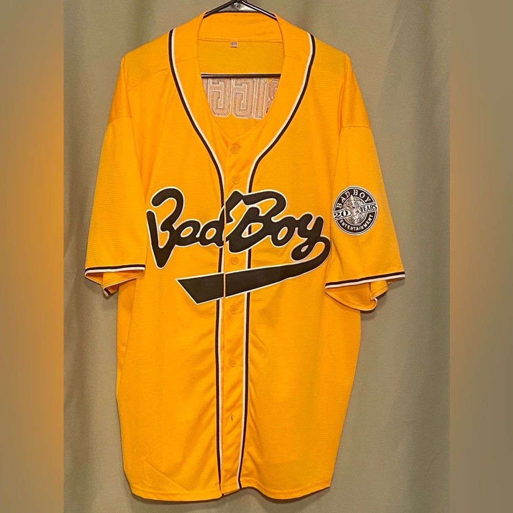 Bad Boy Entertainment 20 Years Biggie 10 Hip Hop Jersey Stitched Mens XXXL